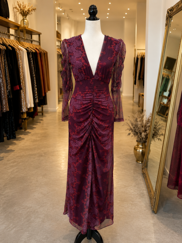 Vestido Candelaria Buganvilla