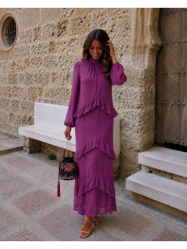 Vestido Adonai Bougainvillea