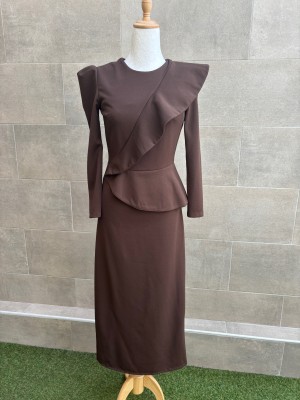 Agustina Brown Dress