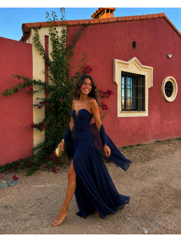 Robe Santos bleu marine