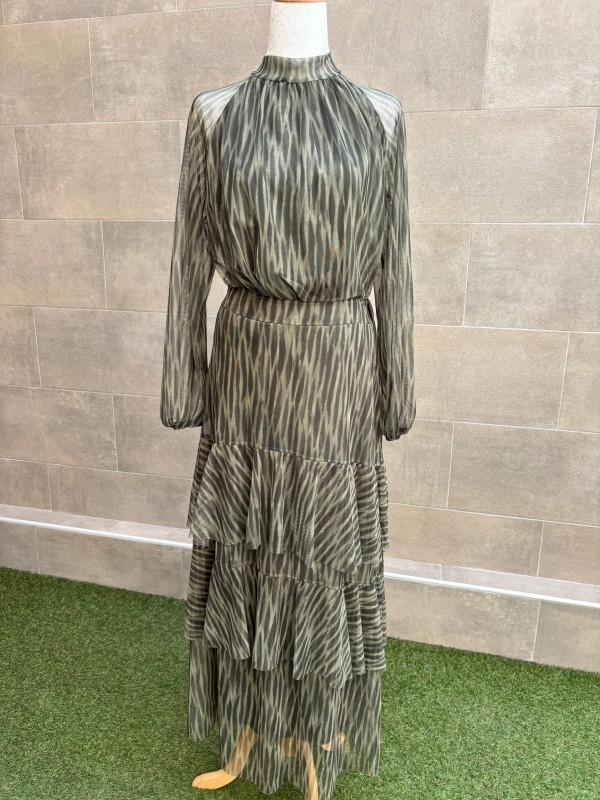 Conjunto Makandé com mangas verdes