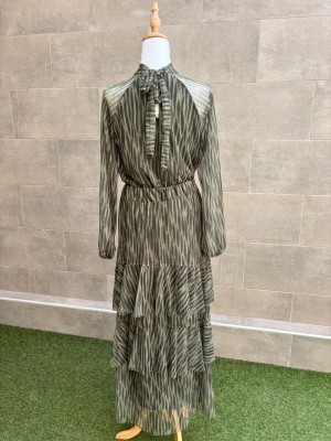 Conjunto Makandé com mangas verdes