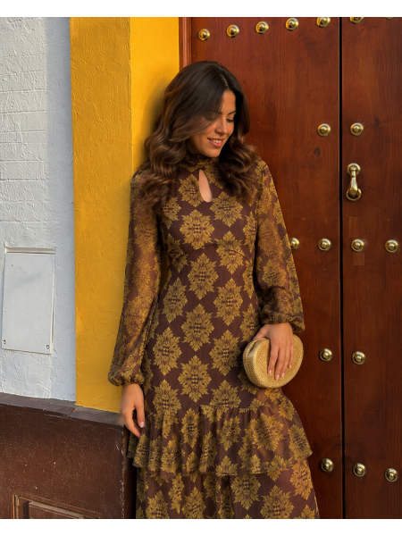 Vestido marrom Quinzano 2