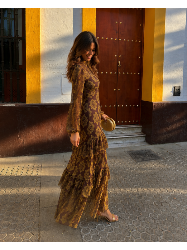 Vestido marrom Quinzano