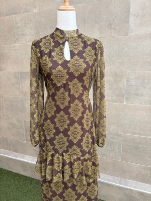 Vestido marrom Quinzano