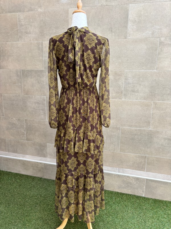 Vestido marrom Quinzano