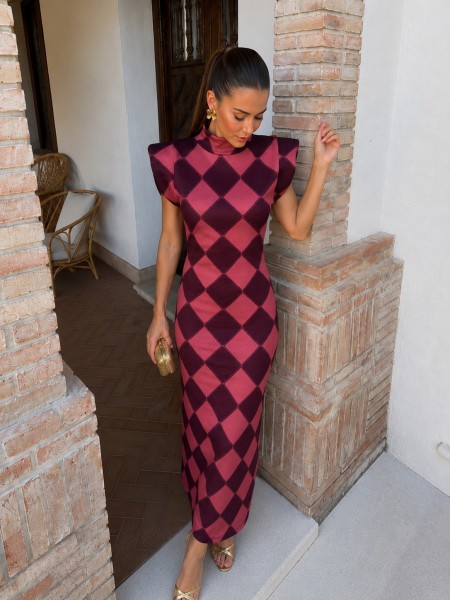 Vestido rosa Rhône