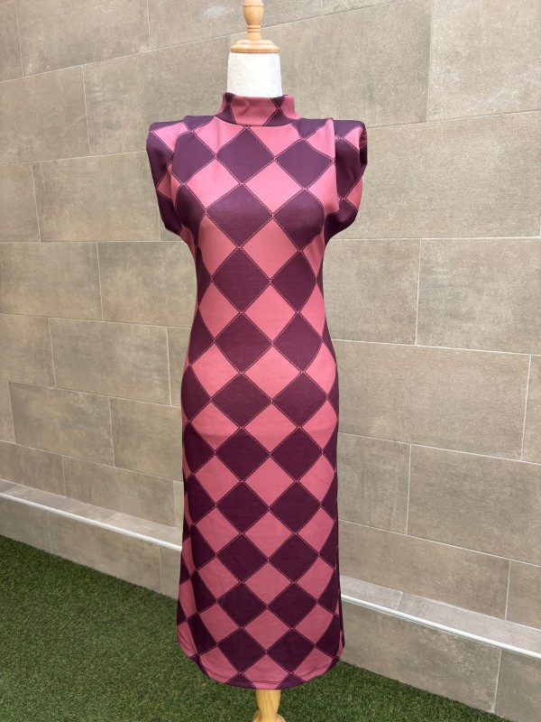 Vestido rosa Rhône