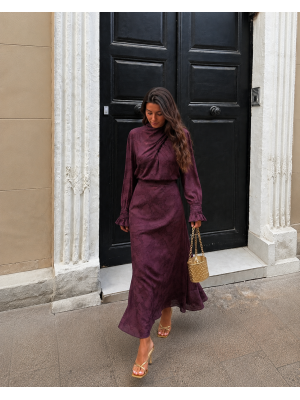 Vestido Simonetta Wine