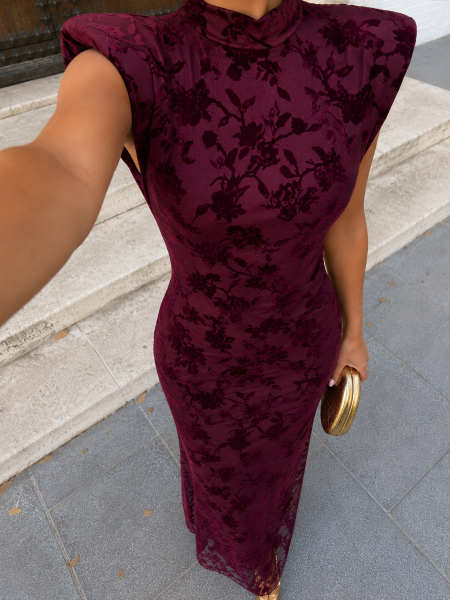 Vestido Violeta Vinho
