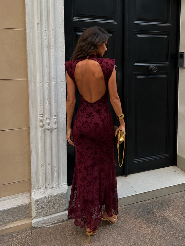 Vestido Violeta Vinho