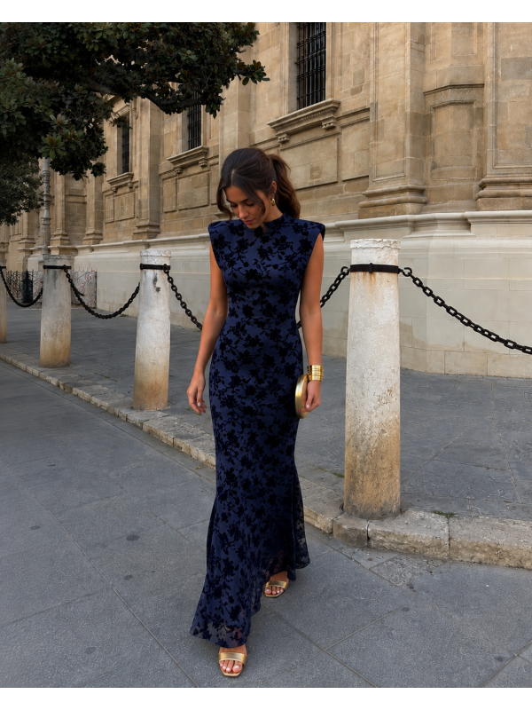 Vestido azul violeta