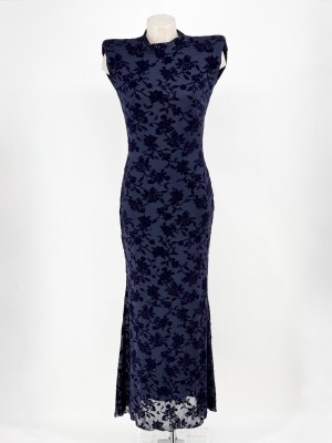 Vestido azul violeta