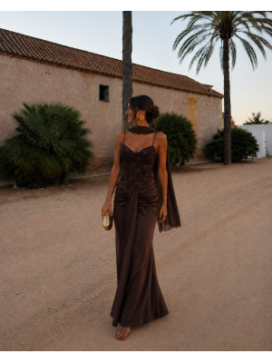 Vestido marrom Tentação