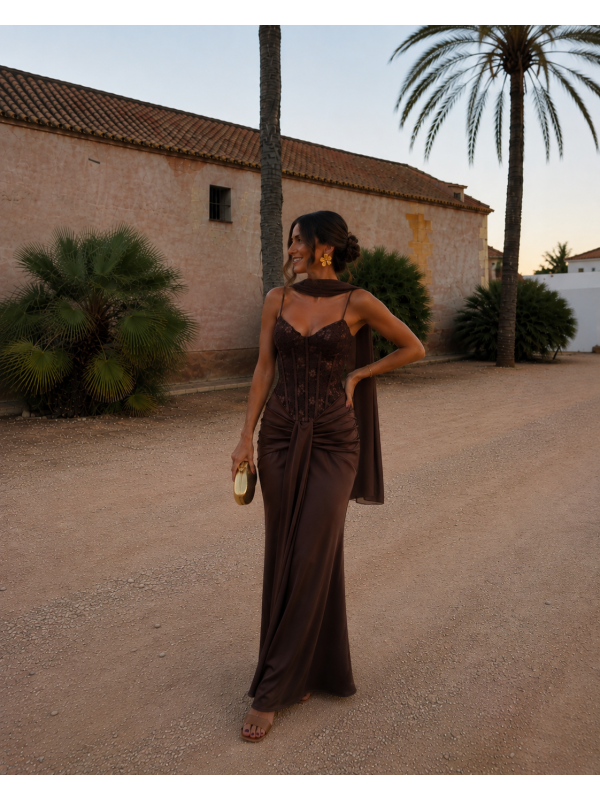 Vestido marrom Tentação