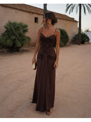 Vestido marrom Tentação