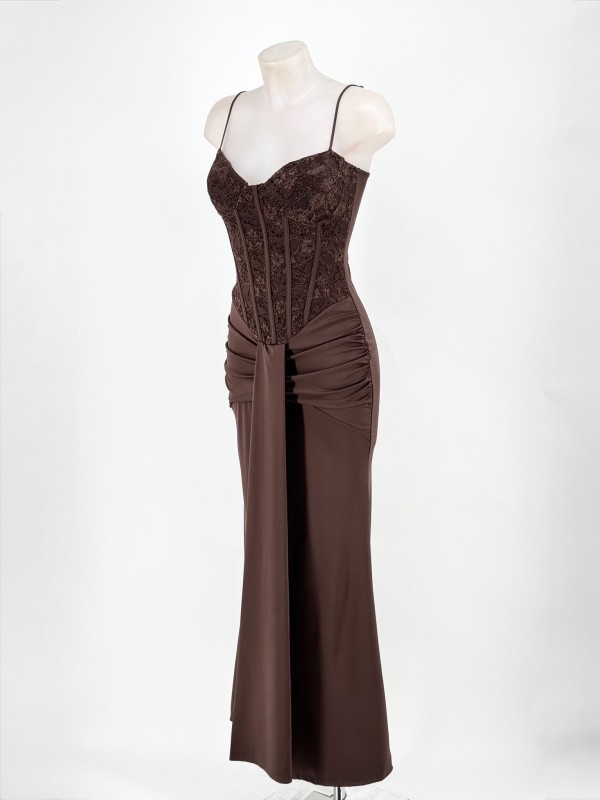 Vestido marrom Tentação