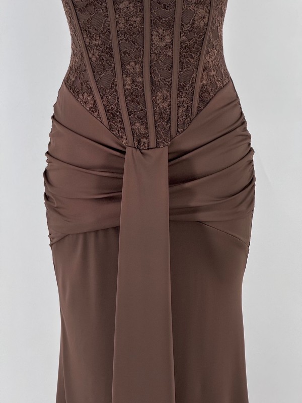 Vestido marrom Tentação