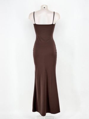 Vestido marrom Tentação