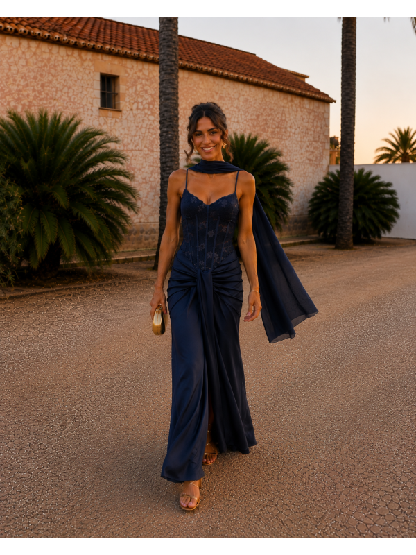Robe bleu marine Tentation