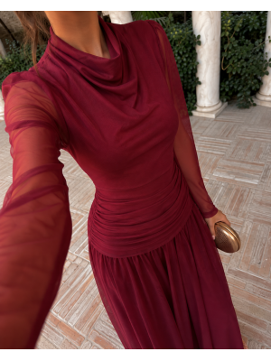 Vestido Luna Vino
