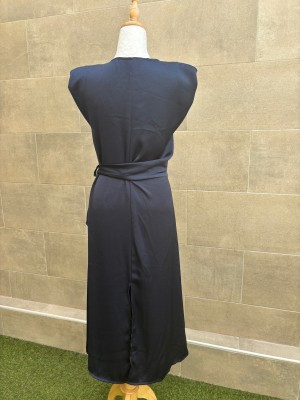 Vestido azul marinho Arcano