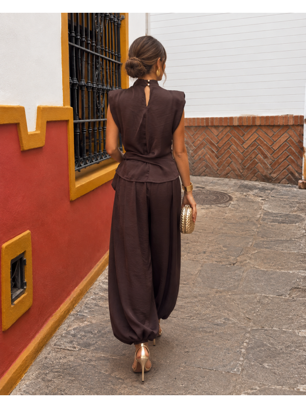Ensemble de calliope marron