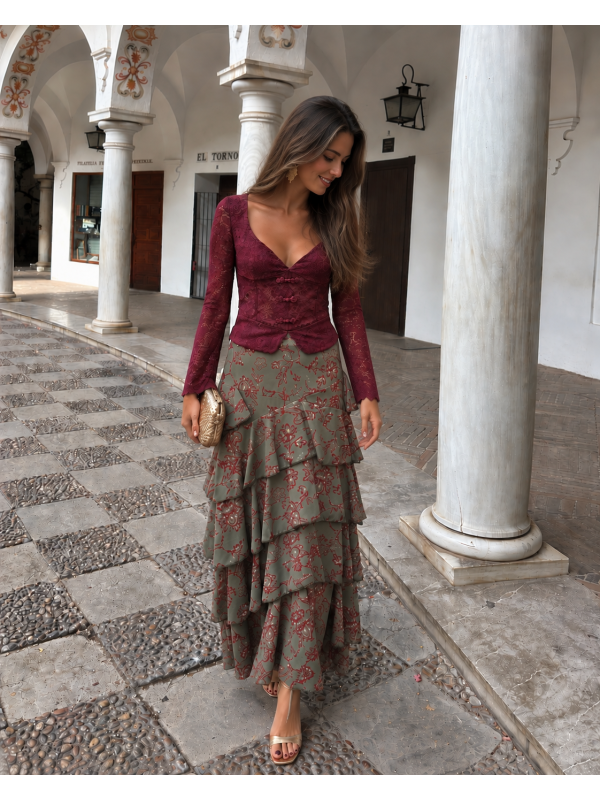 Verenice Green Skirt