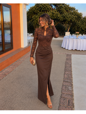 Vestido Rafaela Marrón