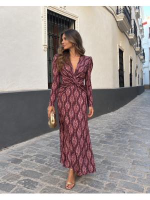 Vestido Zuquete Vino