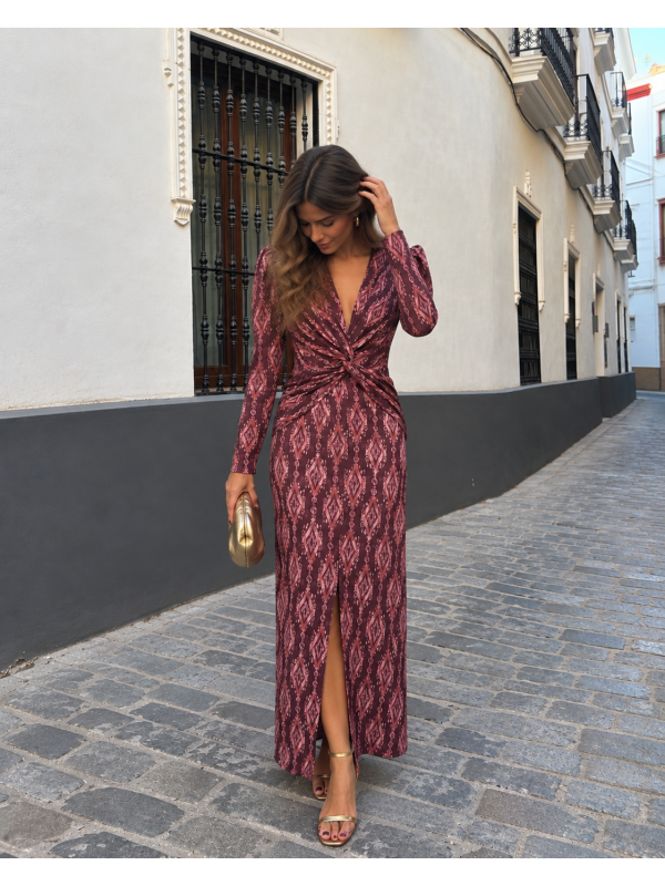 Vestido Zuquete Vino