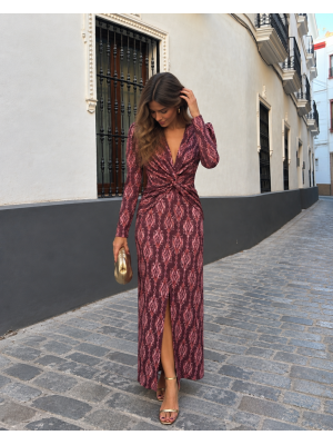 Vestido Zuquete Vino