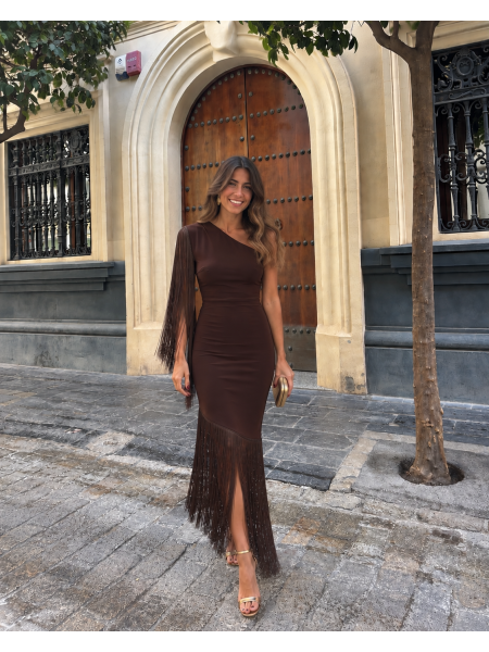 Vestido Puruñuela Marrón 2