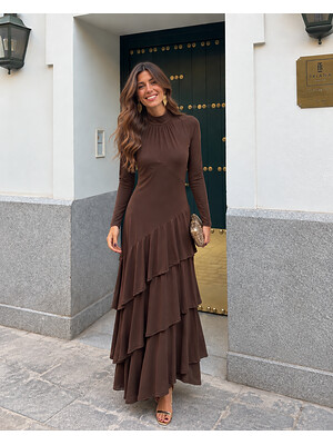 Vestido Olarieta Marrón