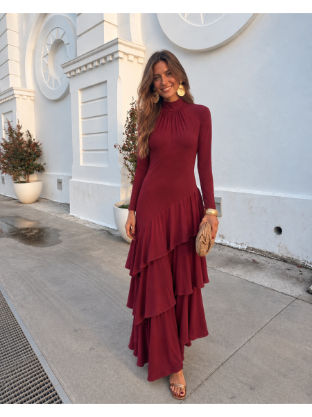 Vestido Olarieta Granate