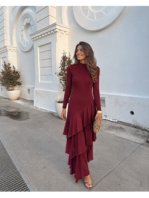 Vestido Olarieta Granate