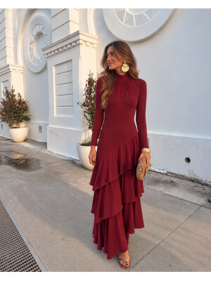 Vestido Olarieta Granate