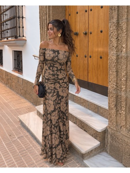 Vestido Alelíes Verde
