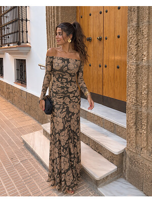 Robe giroflée verte