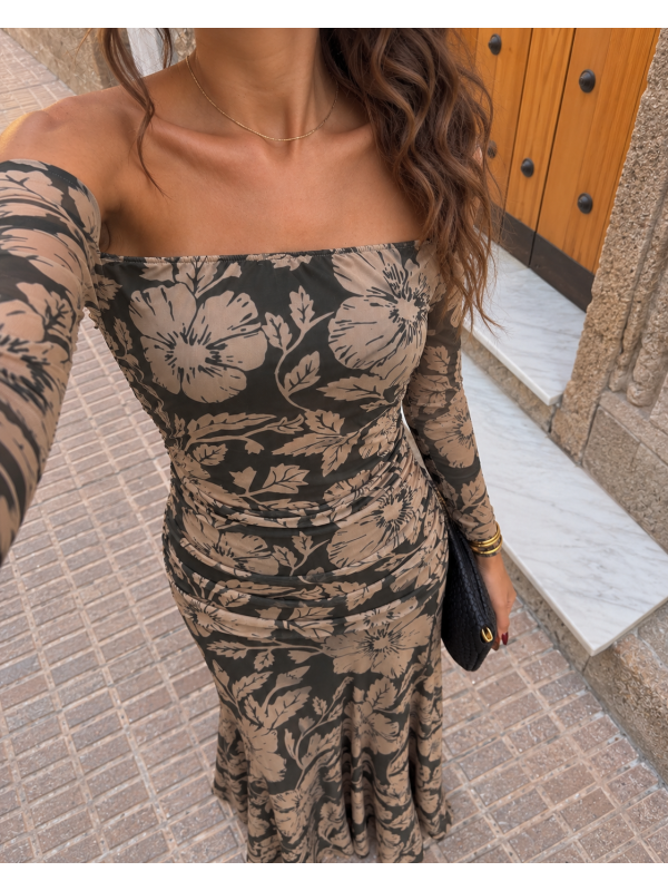 Vestido Alelíes Verde