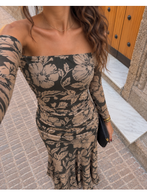 Vestido Alelíes Verde