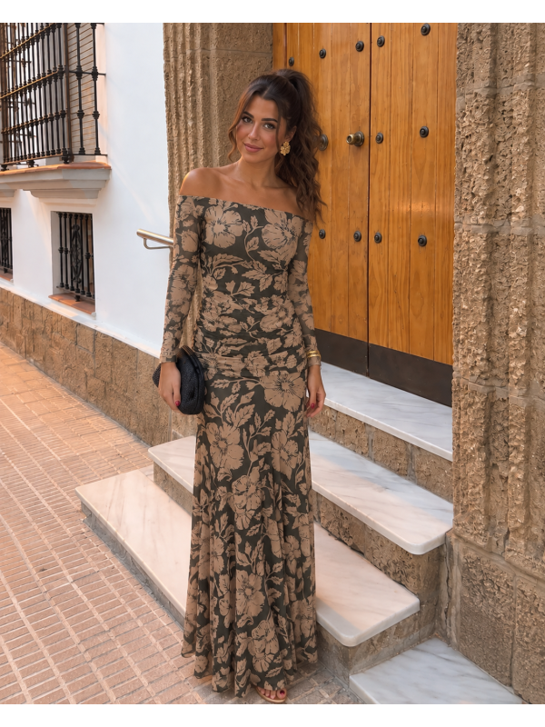 Vestido Alelíes Verde