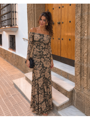 Vestido Alelíes Verde