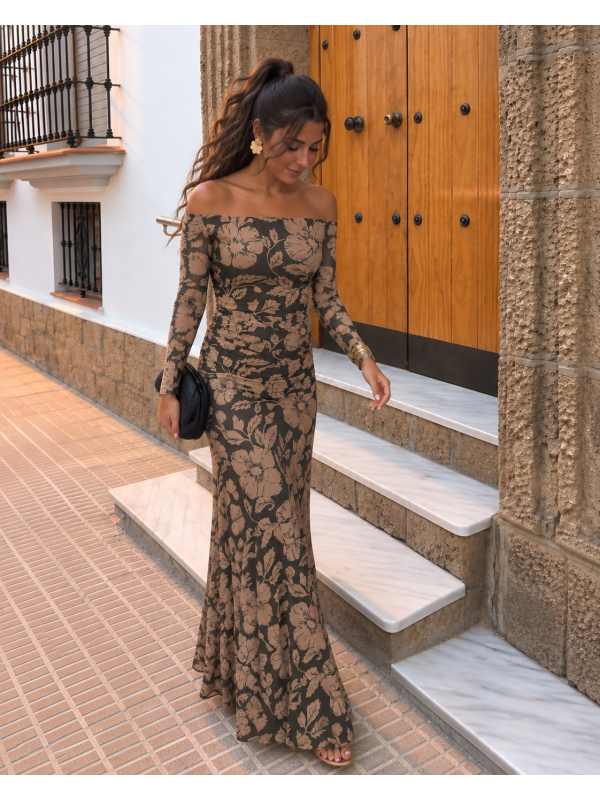 Vestido Alelíes Verde