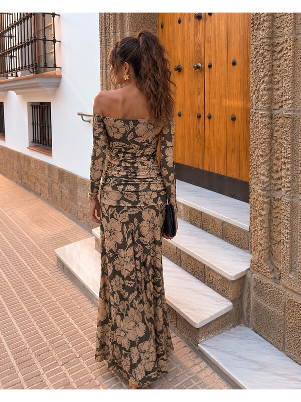 Robe giroflée verte