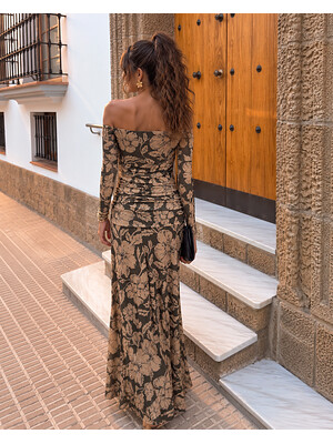 Robe giroflée verte