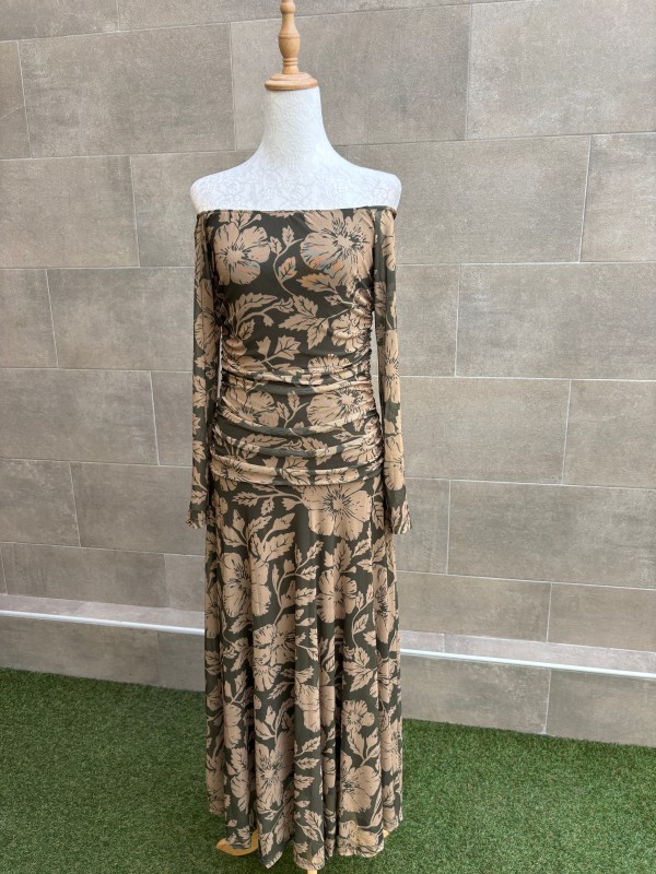 Vestido Alelíes Verde