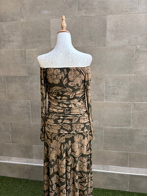 Robe giroflée verte