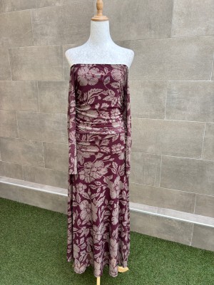 Vestido Alelíes Vino