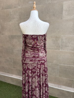 Vestido Alelíes Vino